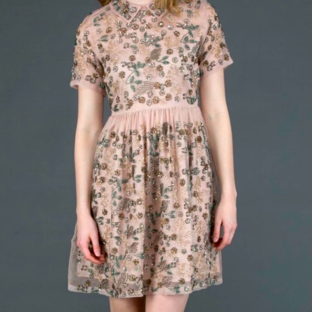 Gorgeous never worn new with tags. The beading on this dress is stunning XS.